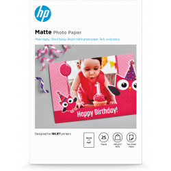 HP Papier photo mat - 25...